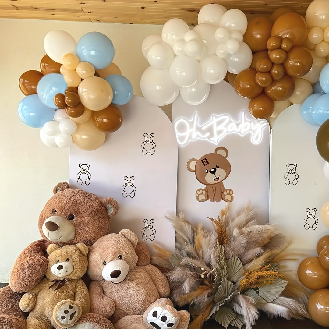 40pcs Brown Blush Latex Balloons Neutral Balloons for Gender Reveal Wedding