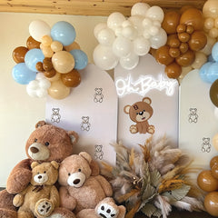 40pcs Brown Blush Latex Balloons Neutral Balloons for Gender Reveal Wedding