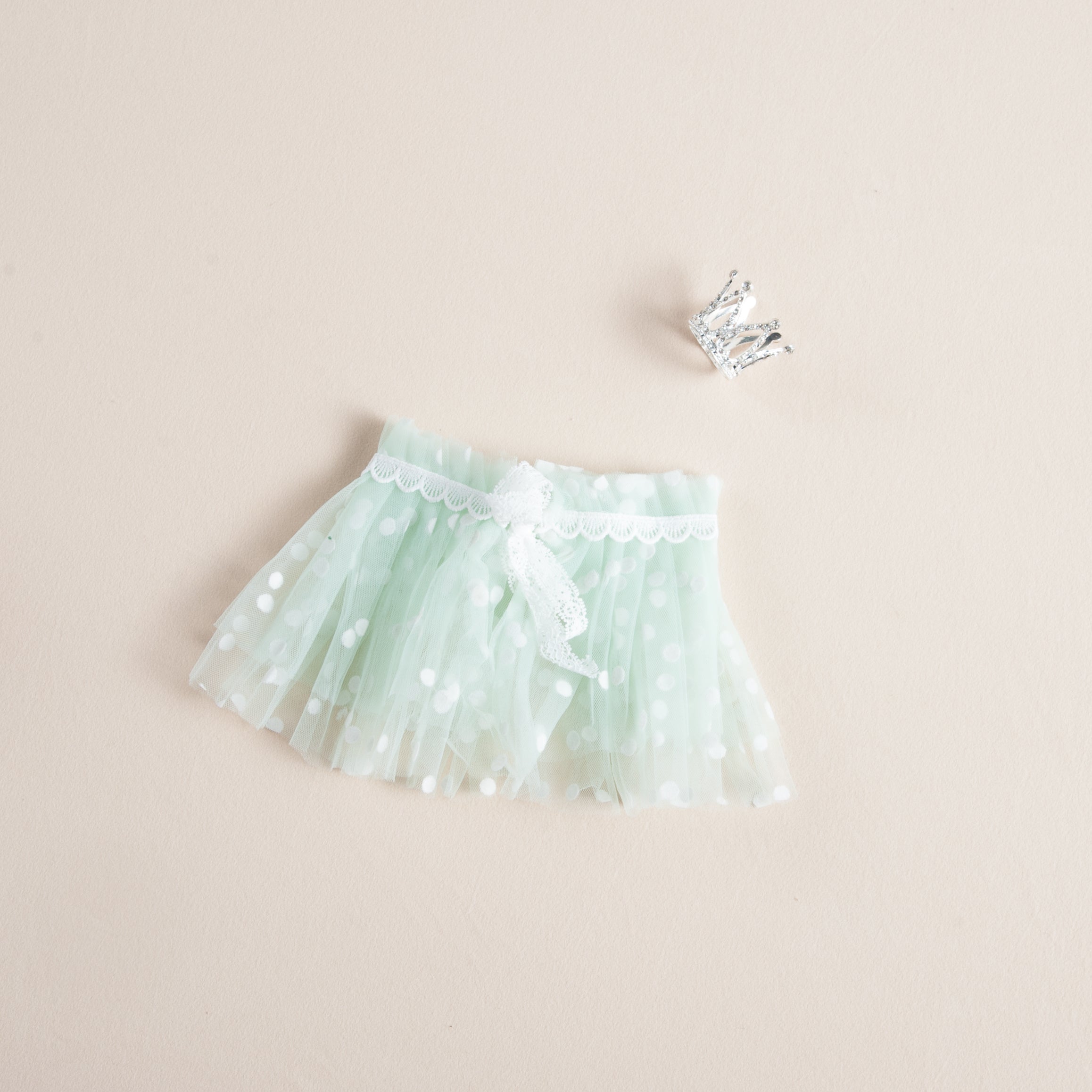 Pink Mesh Puff Skirt Baby Photography Props Set
