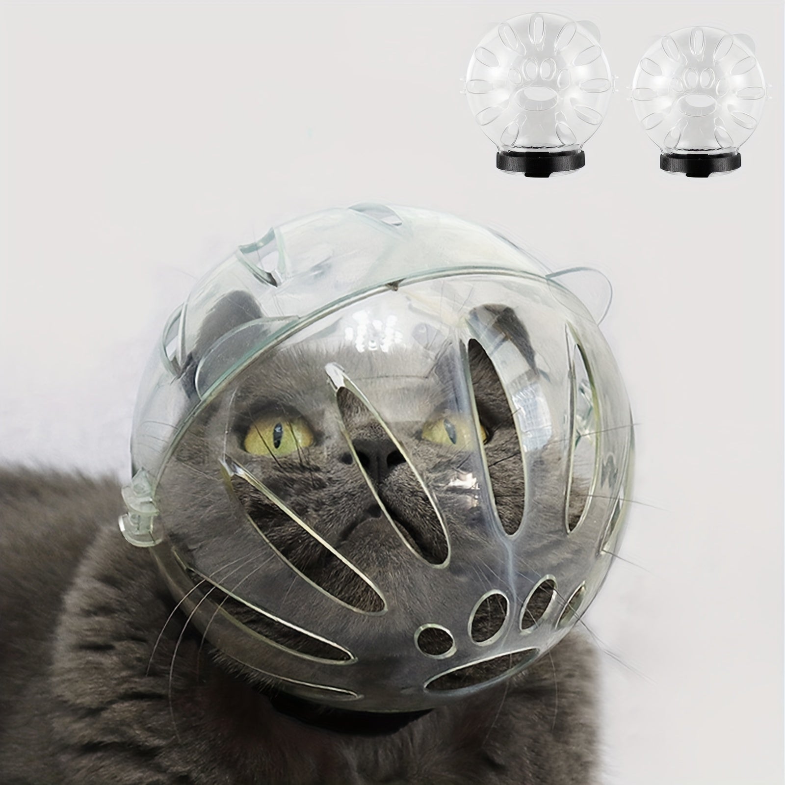 Adjustable Breathable Transparent Cat Muzzle - Keep Your Cat Safe & Comfortable