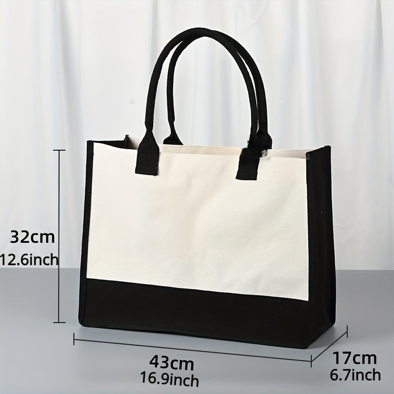 Canvas Beach Bag Casual Tote Travel Handbag