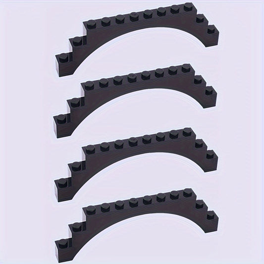 4pcs Building Block Bricks Ladder Bridge Architectural House Scenery Set