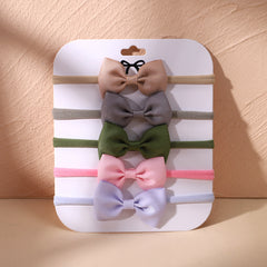 5pcs Candy Bow Headband Hair Accessories for Girls