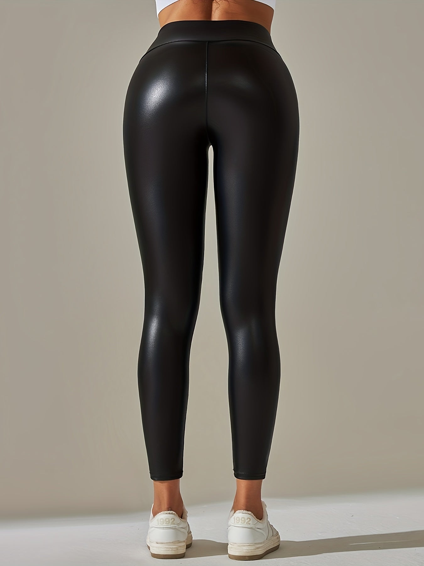 Fleece Lined Sports Leggings Wide Waistband Sexy Skinny Leggings