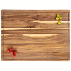 Versatile Wooden Cutting Board for Outdoor Cooking and BBQ