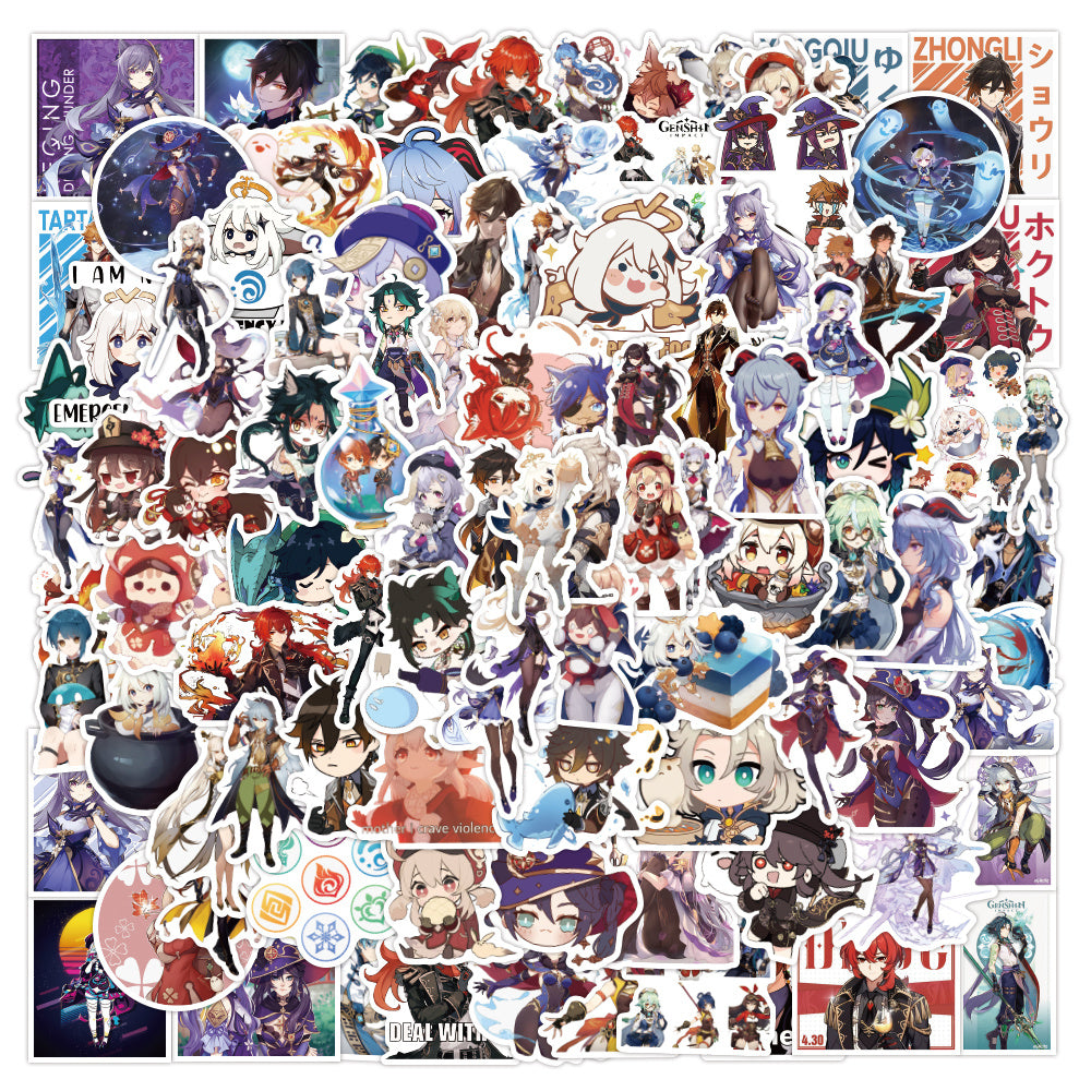 100pcs Impact Stickers Video Game Waterproof Vinyl
