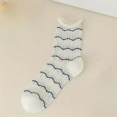 Colorblock Mid Tube Socks Women's Stockings
