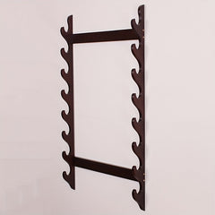 8 Hole Wooden Rod Holder for Organizing Fishing Rods