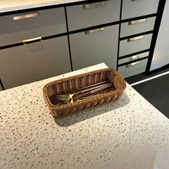 Silver Western Style Fork Storage Box for Kitchen Cutlery