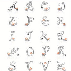 925 Silver Letter Earrings for Teen Girls