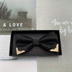 Men's Metal Edge Bow Tie for Wedding Suit