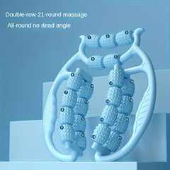 21 Wheels 360 Yoga Massage Roller Leg Clip for Muscle Relaxation