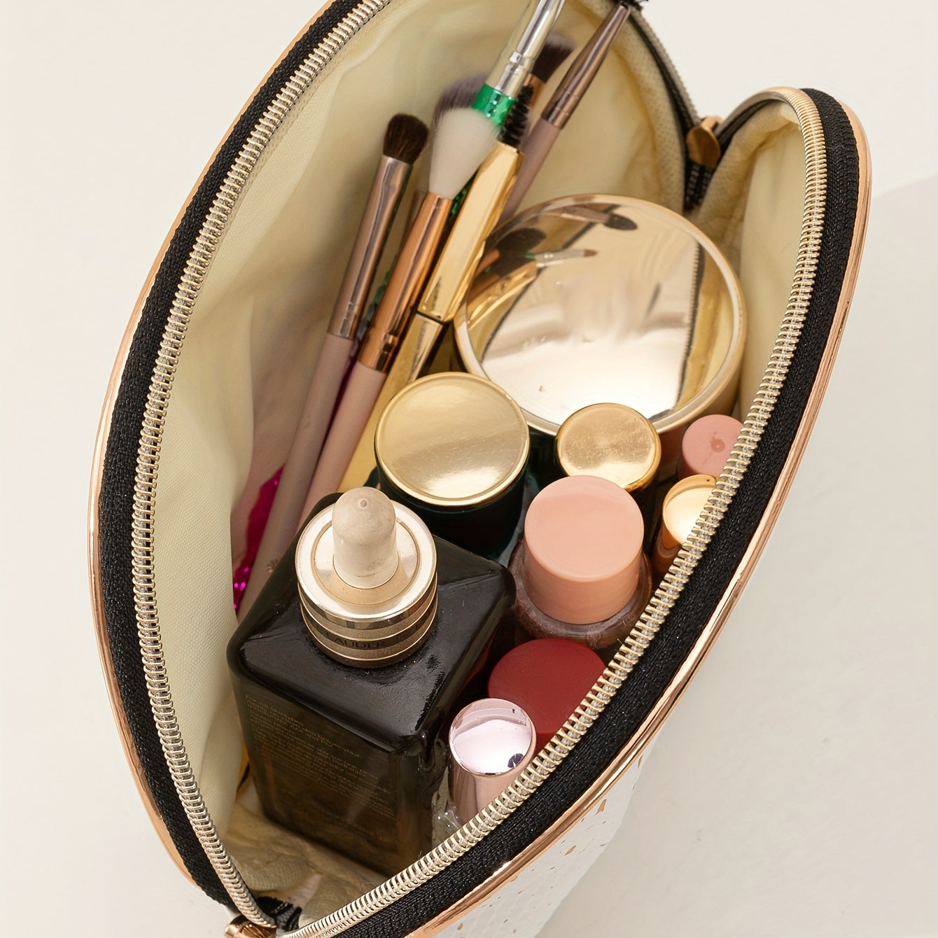 Glitter Makeup Bag For Women Waterproof Travel Toiletry Bag