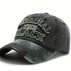 Embroidered Baseball Cap Washed Distressed Outdoor Sun Hat