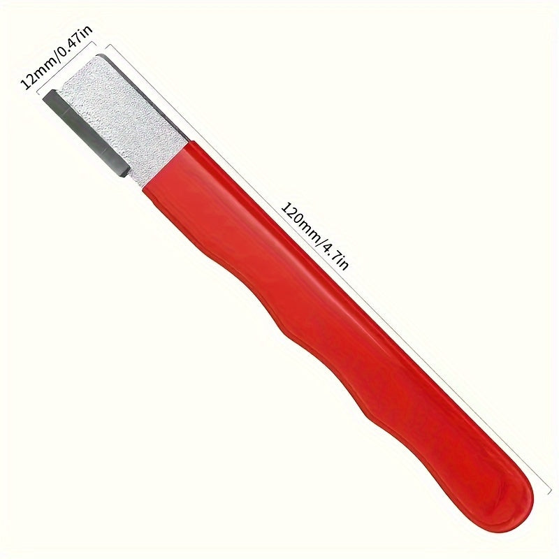 Portable Garden Scissor Sharpener Dual-purpose Sharpening Stone Scraper