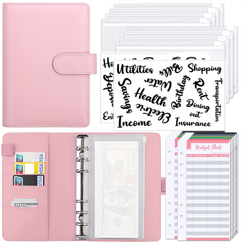 Budget Binder Zipper Envelopes Cash Envelopes For Budgeting A6 Planner