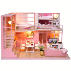 DIY Dollhouse Kit 3D Jigsaw Puzzle Assembled Model For Girl Princess Toys