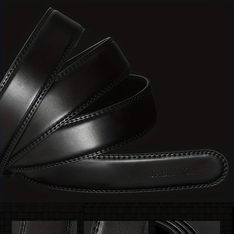 Men's Leather Belt Business Casual Automatic Buckle Belt