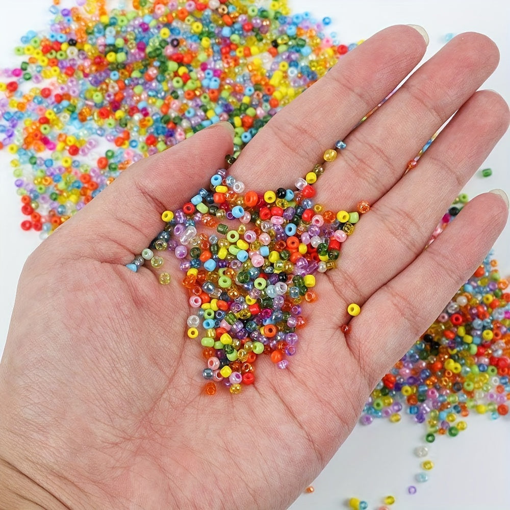 20000Pcs 2 3 4mm 24 Multicolor Glass Seed Beads DIY Jewelry Making Craft Set