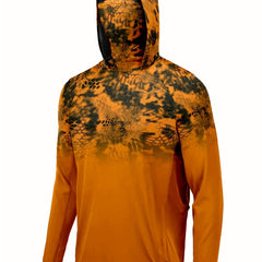 Men's UPF 50 Sun Protection Hoodie with Mask Long Sleeve