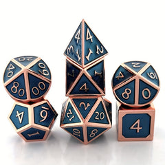 7pcs Digital Dice Desktop Game Accessories Mini sided Met