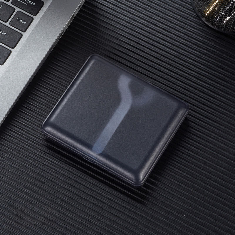 Clear Plastic Cigarette Box Pair Opening Portable Gift