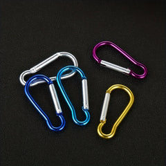 10pcs Aluminum Hook Buckle Quick Hanging for Camping Hiking Fishing
