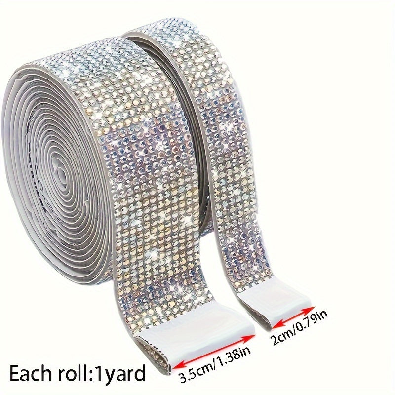 91m Rhinestone Glitter Ribbon for Craft Art Wedding Cake Decoration