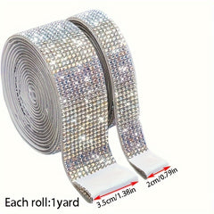 91m Rhinestone Glitter Ribbon for Craft Art Wedding Cake Decoration