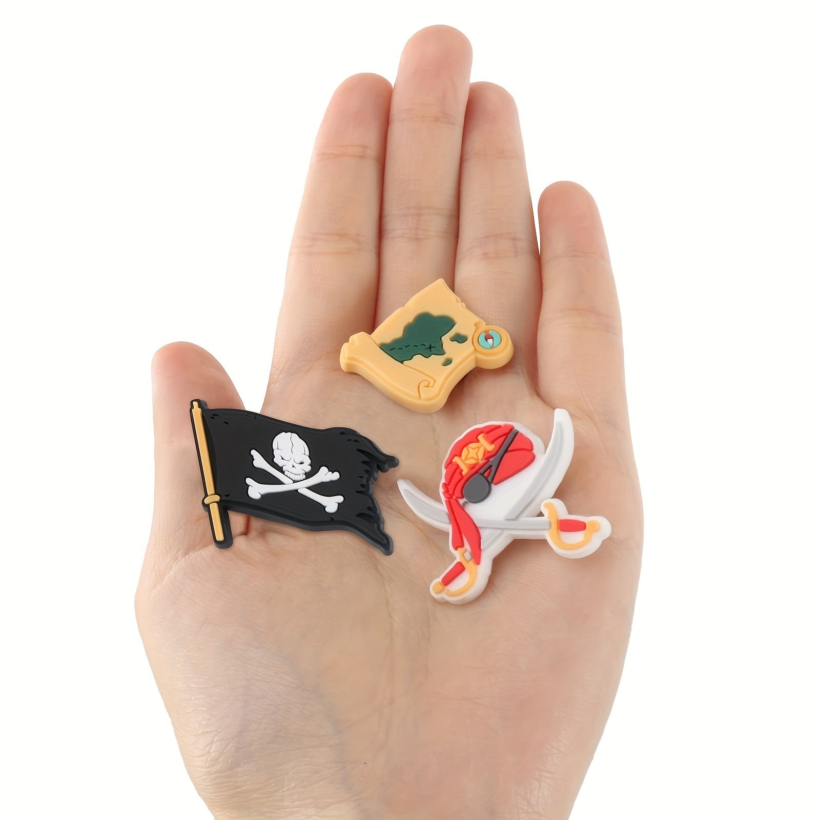 8 PCS Pirate Cartoon Shoe Charms for Clogs DIY Shoes Accessories