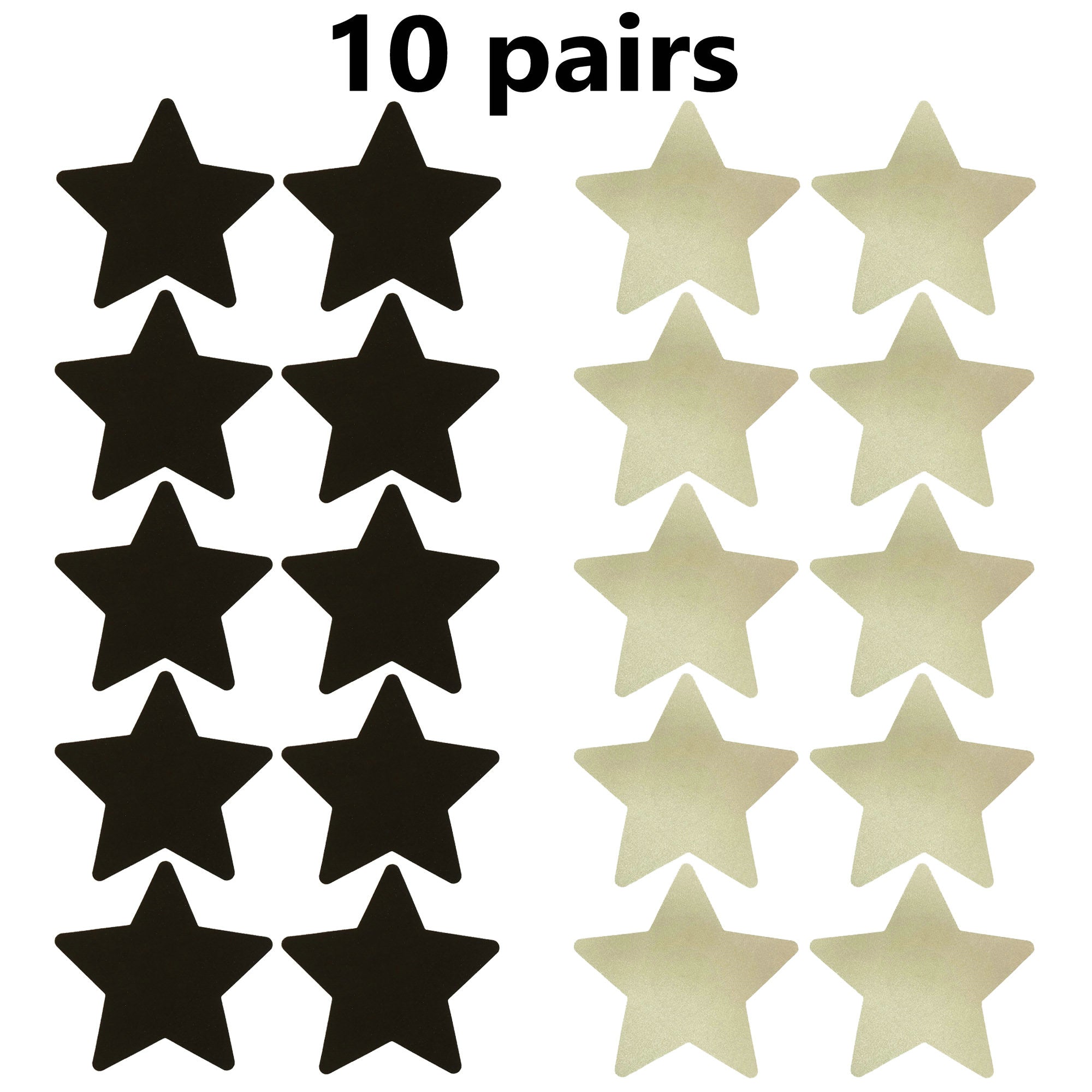 10 Pairs Women's Invisible Nipple Covers Adhesive Satin Pasties