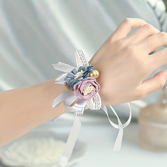 Bride Bridesmaid Wrist Flower Sisterhood Corsage