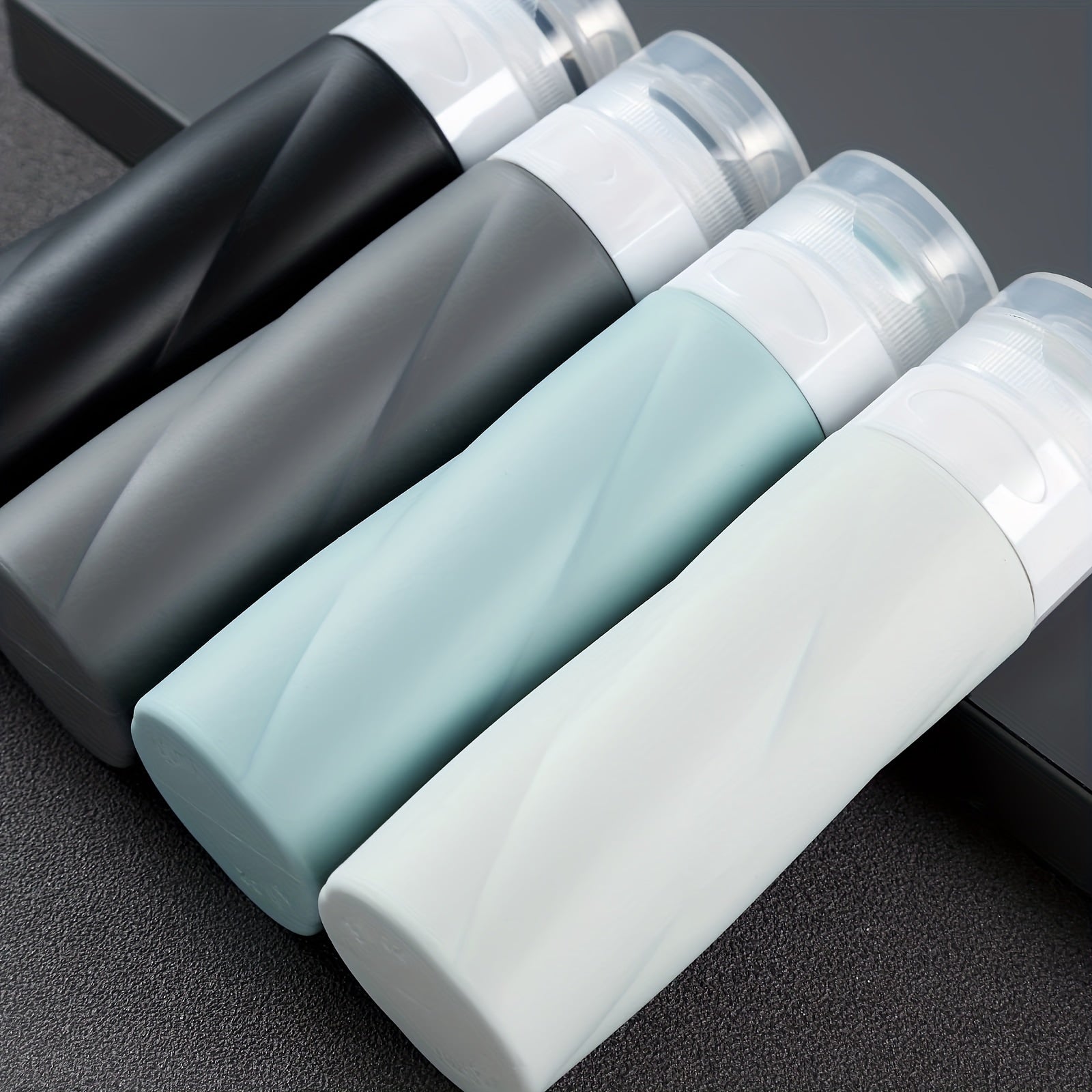 4pc Travel Bottles Toiletries 3oz Leakproof Liquid Shampoo Sub Bottle