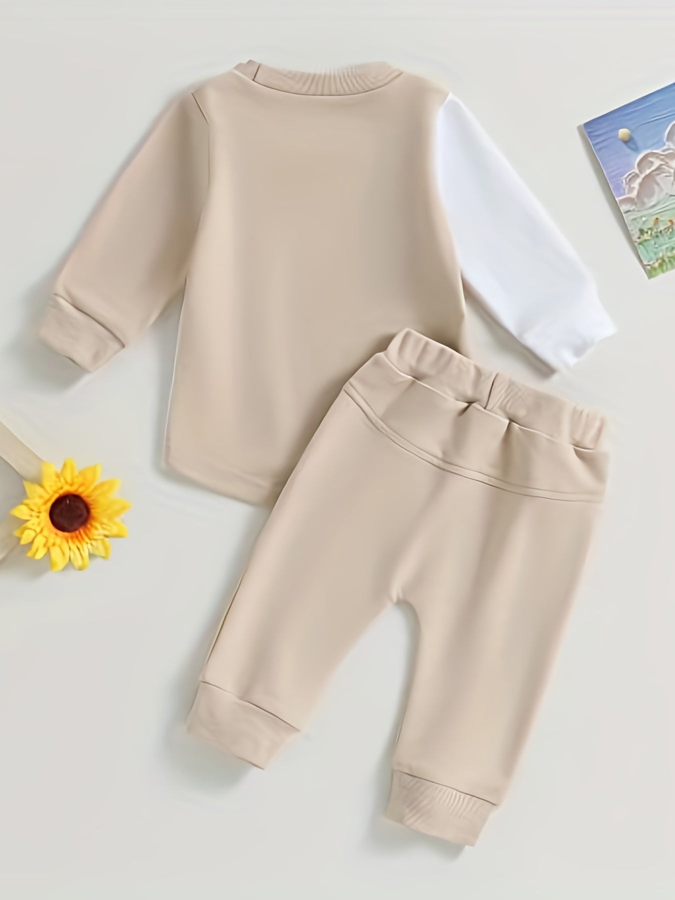 Toddler's Block Outfit Long Sleeve Sweatshirts & Pants Set