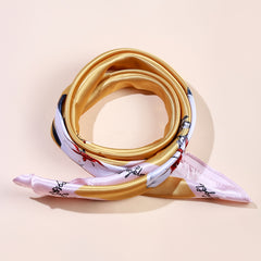 Flower Print Scarf Multifunction Large Bandana Headscarf Head Wrap