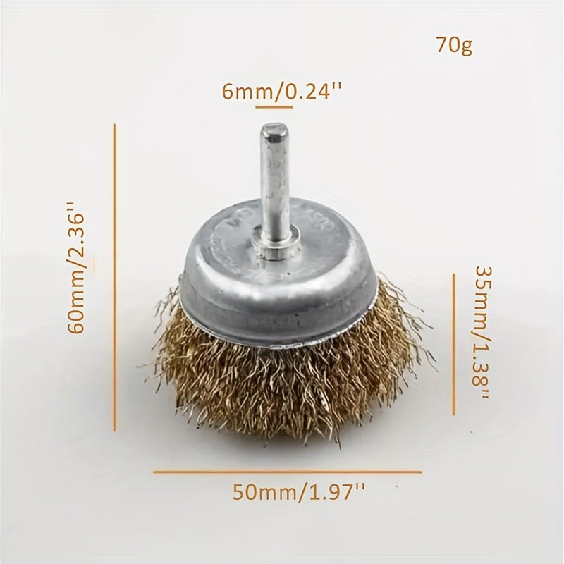 4pcs Brass Wire Brush Multifunctional Scaling Brush Hand Tools