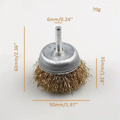4pcs Brass Wire Brush Multifunctional Scaling Brush Hand Tools