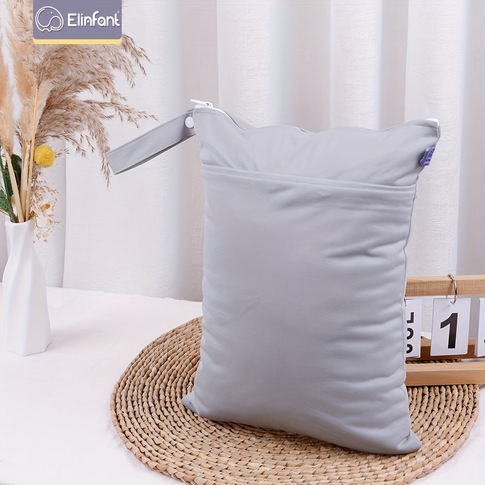 Elinfant Solid Wet Dry Bag Waterproof Portable Diaper Bag