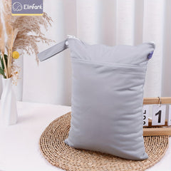 Elinfant Solid Wet Dry Bag Waterproof Portable Diaper Bag