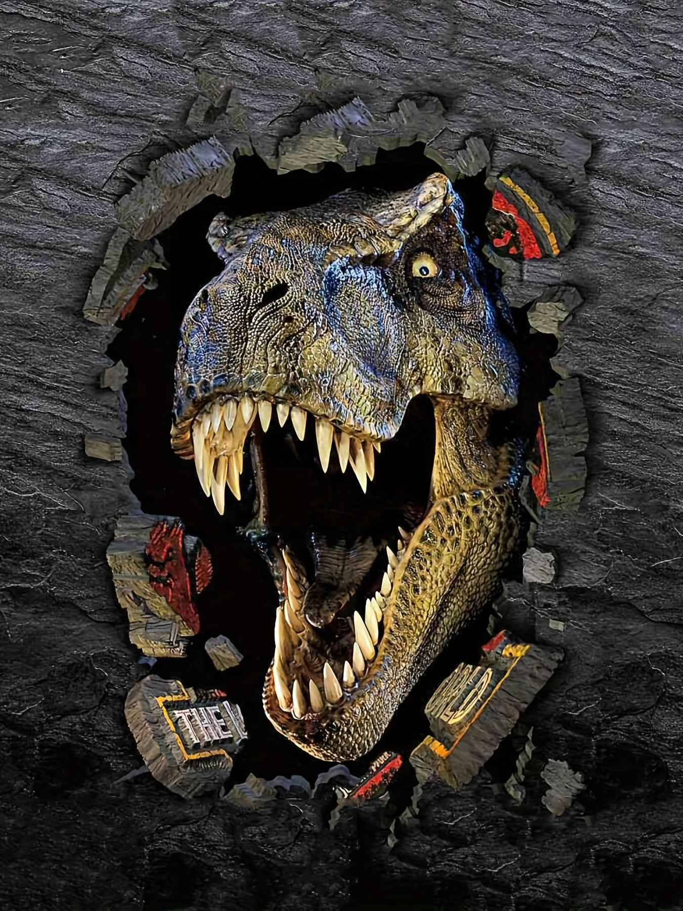 3D Dinosaur T Shirt for Kids Fun Graphic Stretchy Short Sleeves Unisex