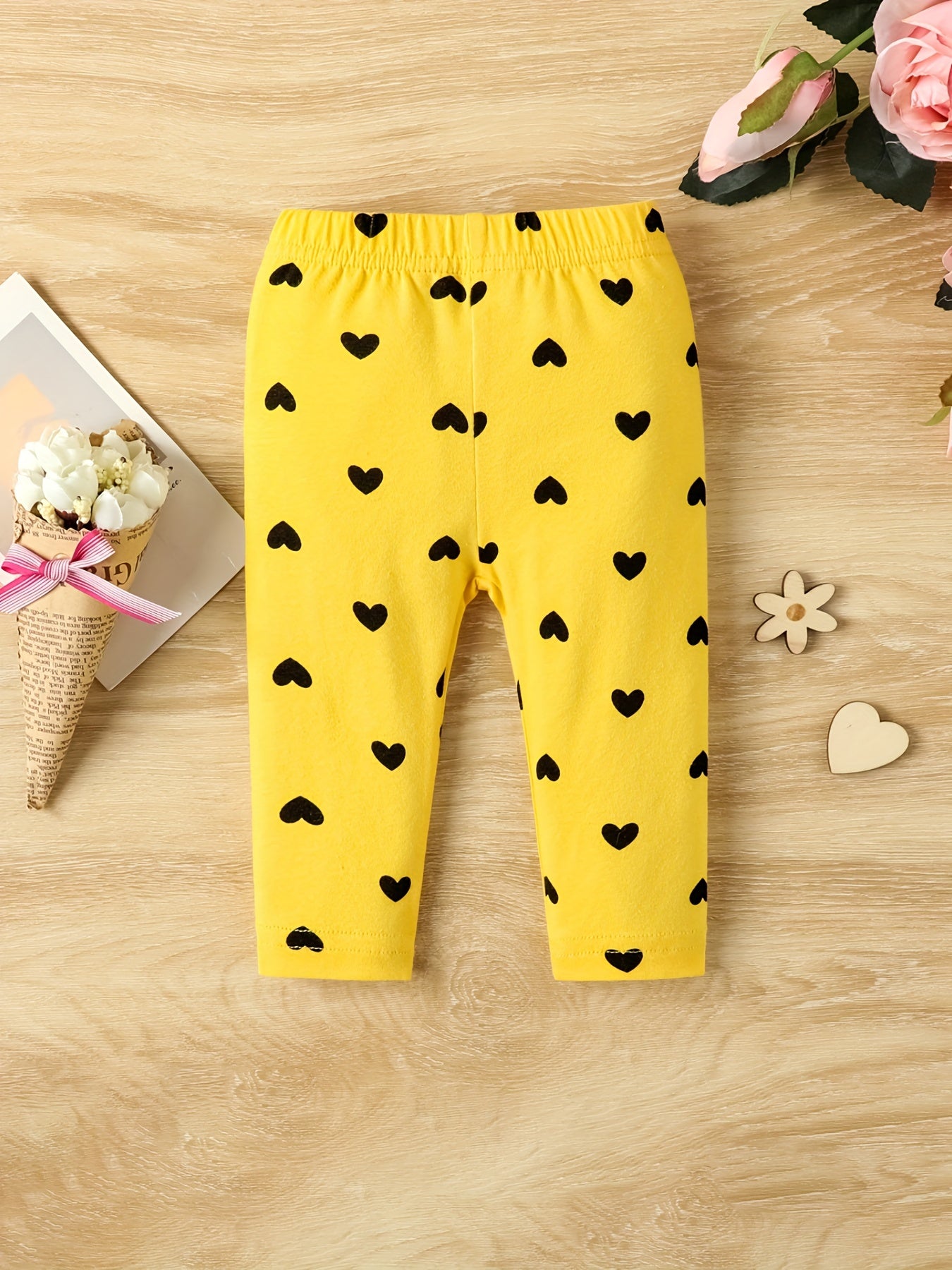 5pcs Toddler Baby Leggings Elastic Waist Pants Set