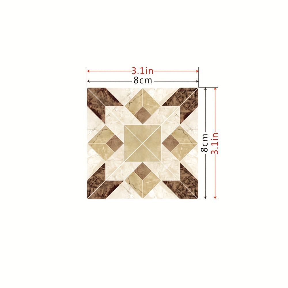 1pc Floor Decoration Stickers Tile Diagonal PVC Waterp