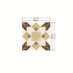 1pc Floor Decoration Stickers Tile Diagonal PVC Waterp
