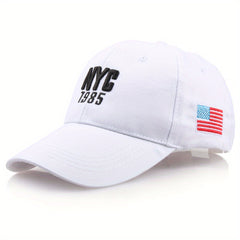 Sun Protection American Flag Embroidered Baseball Cap Curved Brim Hat