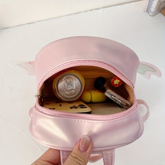 Sequins Love Bow Decor Backpack for Girls