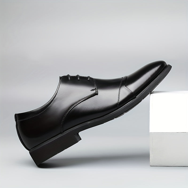 Men's Derby Shoes Lace up Front Dress Shoes For Men Business Formal Wedding Tie