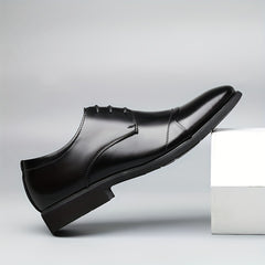 Men's Derby Shoes Lace up Front Dress Shoes For Men Business Formal Wedding Tie