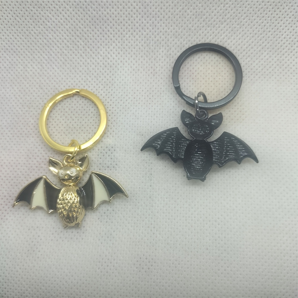 Cartoon Bat Keyring Metal Creative Keychain Pendant Halloween Gift
