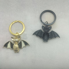 Cartoon Bat Keyring Metal Creative Keychain Pendant Halloween Gift