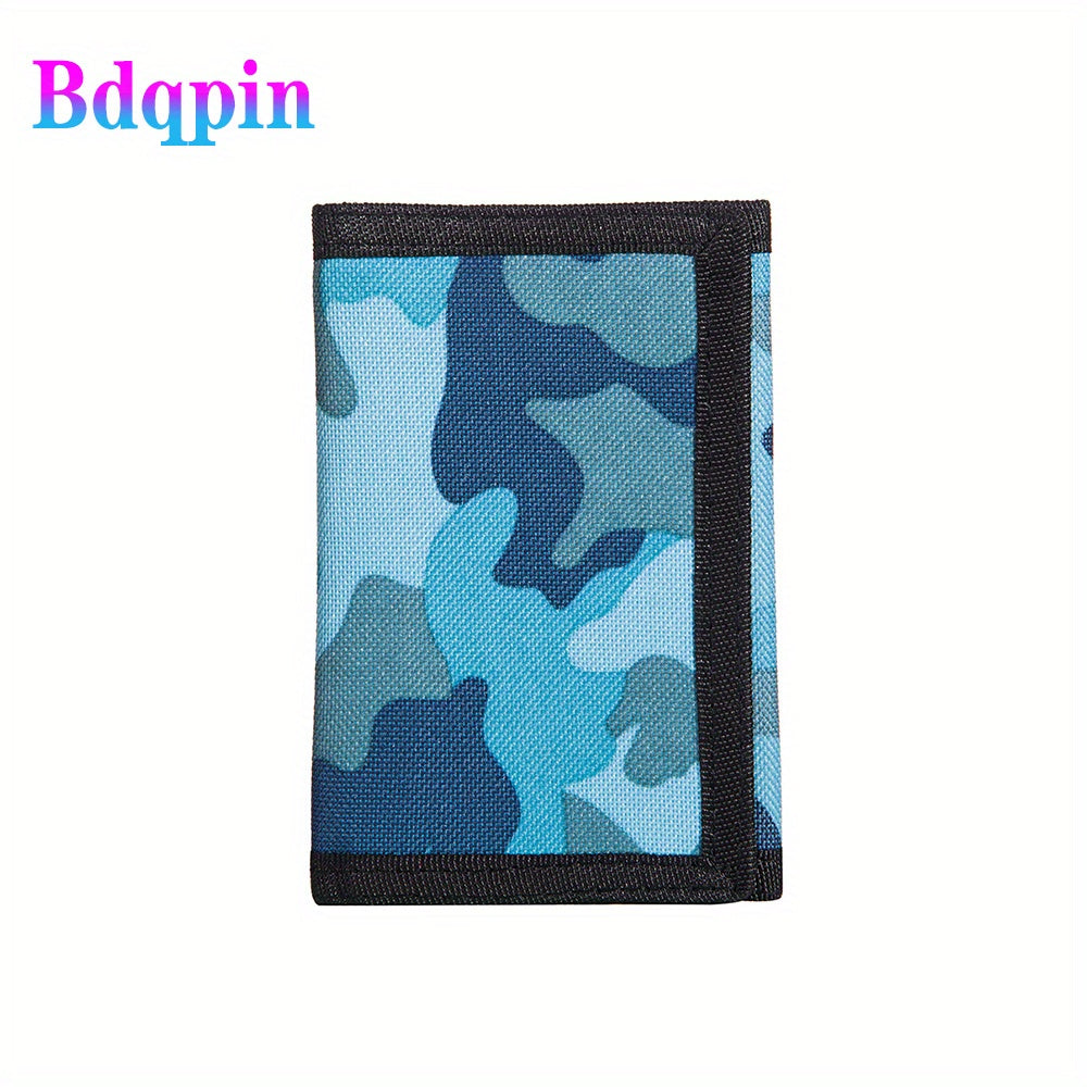 Kids Camo Trifold Wallet for Outdoor Adventures